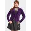 Afbeelding van Jawbreaker | Paars fluwelen gothic blazer 