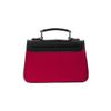 Afbeelding van Banned | Rock & Roll Hand-schoudertas Scalloped, rood met zwarte klep met klip