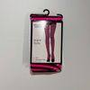 Afbeelding van Music Legs | Zwarte felroze gestreepte panty, smalle strepen