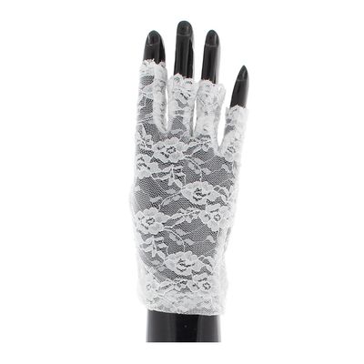 Foto van Zacharia | Korte vingerloze witte kanten handschoenen