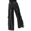 Afbeelding van Heartless | Gothic joggers broek Ember, met banden en lange zilverkleurige rits