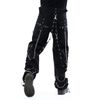 Afbeelding van Poizen Industries | Goth punk broek Adaiah, zwart met ritsen, kettingen en nestels