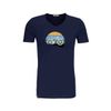 Afbeelding van Green Bomb | T-shirt Bike downhill, navy blauw bio katoen