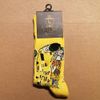 Afbeelding van Stories | Heren sokken geel met Gustav Klimt print