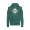 Afbeelding van Green Bomb | Hoodie Bike target, jungle groen bio katoen