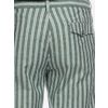 Afbeelding van ATO Berlin | Pantalon Jorjo grijs met mintgroene strepen, zomerkatoen