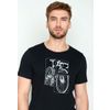 Afbeelding van Green Bomb | T-shirt Bike cut guide, zwart bio katoen