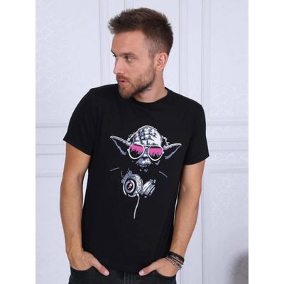 Foto van S-Ponder | Heren T-shirt DJ Yoda, zwart 
