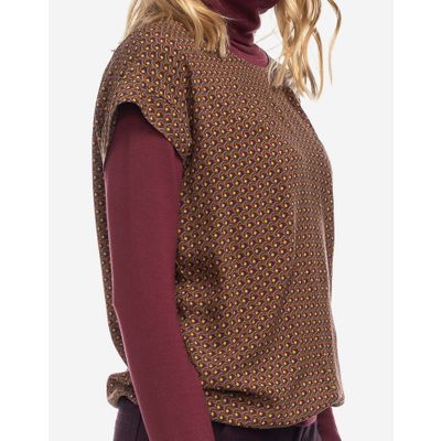 Foto van ATO Berlin | shirt Leo bordeaux multicolour