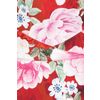 Afbeelding van Hearts & Roses | Swing jurk Charlie, rood met grote roze bloemen