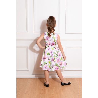 Foto van Hearts and Roses | Kinderjurk Naomi met roze bloemen