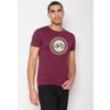 Afbeelding van Green Bomb | T-shirt Bike target, velvet rain bordeaux bio katoen