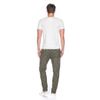 Afbeelding van ATO Berlin | Pantalon Bull olijfgroen beige gestreept