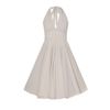 Afbeelding van Hell Bunny | Jaren 40 jurk Monroe met halter-halslijn, creme-wit swingmodel