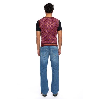 Foto van ATO Berlin | Spencer Mirah, aubergine en oranje retro-patroon