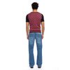 Afbeelding van ATO Berlin | Spencer Mirah, aubergine en oranje retro-patroon