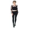 Afbeelding van Poizen Industries | Punky legging Nightshade met veterdetails