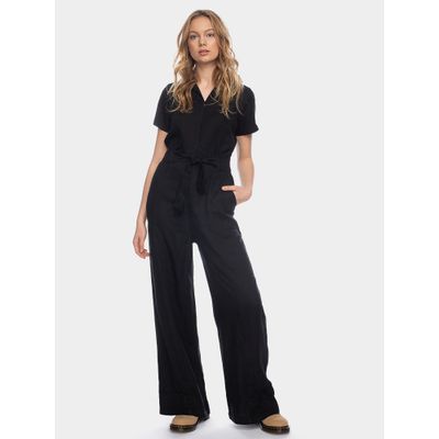 ATO Berlin | Jumpsuit Olivia, zwart biologisch katoen