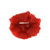 Afbeelding van Zacharia | Grote platte rode roos op haarklip en broche