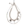 Afbeelding van Banned | Goth halsketting Prey bird met dubbele ketting, kruisjes en vlinders