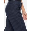 Afbeelding van ATO Berlin | Pantalon Lilia, blauw met beige pinstripe