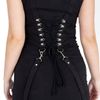 Afbeelding van Heartless | Lange jurk Chiara, met metalen corset detail en gespen