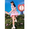Afbeelding van Hell Bunny | Mini-jurk Picnic Bear met korte mouwtjes en ruche details