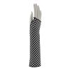 Afbeelding van Zacharia | Zwart wit checkered vingerloze handschoenen