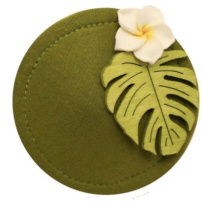 Miranda's Choice | Haarclip minihoed Aloha met bloem lichtgroen