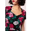 Afbeelding van Hell Bunny | Jaren 50 jurk Paint Me Roses met uitbundige rode en roze rozen print
