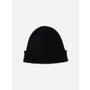 Afbeelding van ATO Berlin | Gebreide biokatoen muts Maxim met omslag, zwart