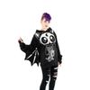 Afbeelding van Cupcake Cult | Zipper-hoody met Bat Doll print vleermuis vleugels en capuchon met oren