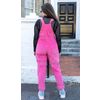 Afbeelding van Run & Fly | Roze stretch ribcord unisex tuinbroek