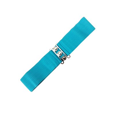 Banned | Vintage Elastiek riem Teal Blue