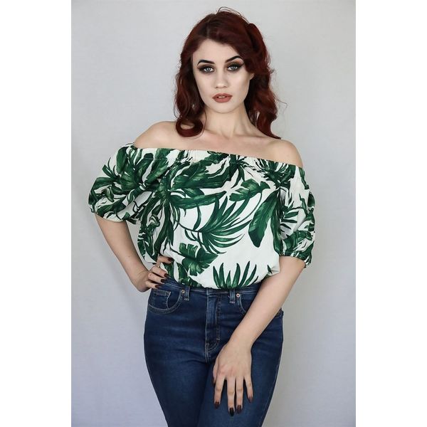 Sheen | Top Jennifer, 70s palmprint Sheen | Top Jennifer, 70s palmprint