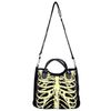 Afbeelding van Banned | Hand- schoudertas met Glow in the dark Skeleton