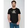Afbeelding van Green Bomb | T-shirt Turtle Walk, zwart bio katoen