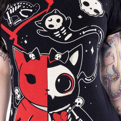Foto van Cupcake Cult | T-shirt Undead Kitty 