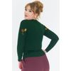 Afbeelding van Voodoo Vixen | Jaren '70 Jumper Woodland met egel en herfst-borduursels