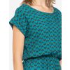 Afbeelding van ATO Berlin | Jurk Milou met groen blauw abstracte print