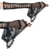 Afbeelding van Sinister | Gothic handschoenen Lidia uitlopend kant en korset-lint