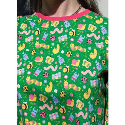 Foto van Rebel Romance | Ruim vallend kort T-shirt met Dipstick store Bugs print