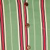 Afbeelding van Chenaski | Overhemd korte mouw, Stripes, creme mint zwart rood