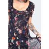 Afbeelding van Jawbreaker | Romantisch kuitlang gothic jurkje Night garden 