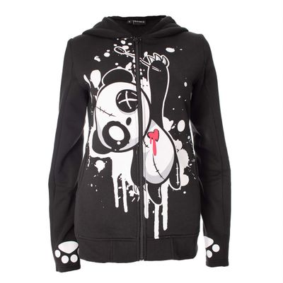 Foto van Killer Panda | Hoody met rits Kp Heartbleed met Panda, pootjes en oren