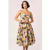 Afbeelding van Hell Bunny | Jaren 50 jurk Benita met tropische print en spaghetti bandjes