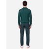 Afbeelding van ATO Berlin | Polo Enne, lange mouw groen mint retro jacquard patroon