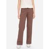 Afbeelding van ATO Berlin | Pantalon Lilia, bruin met beige gemêleerde structuur