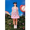 Afbeelding van Hell Bunny | Mini-jurk Picnic Bear met korte mouwtjes en ruche details