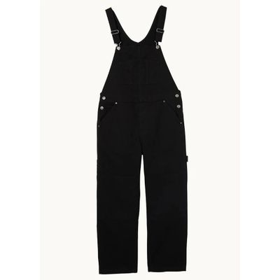 Foto van Chet Rock | Zwarte heren tuinbroek Stan, met front pocket en steekzakken